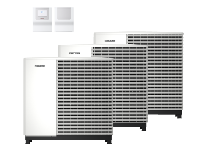STIEBEL ELTRON Pompes &agrave; chaleur air-eau HPA-O 10.2 W Plus HC 230 3x Set
