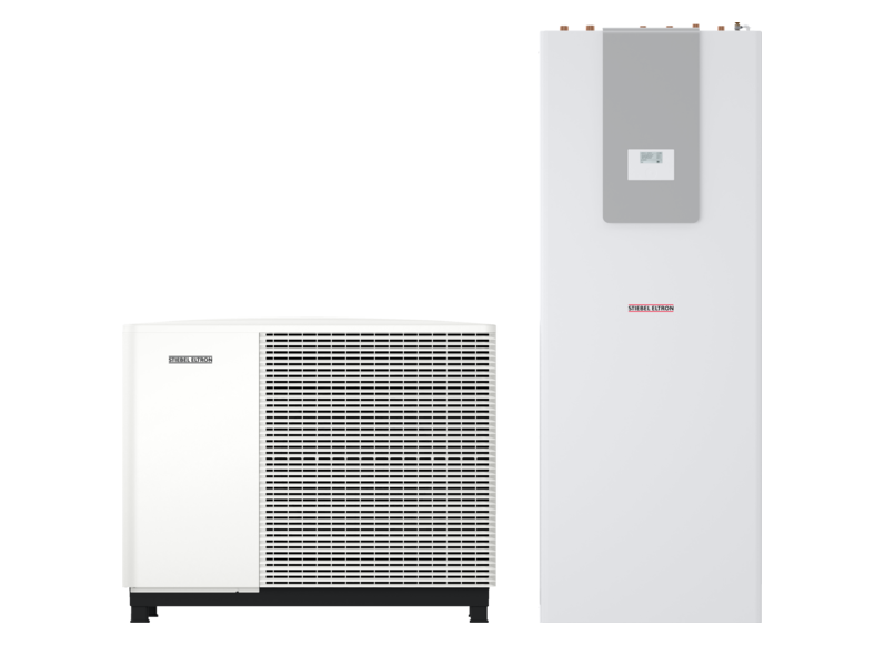 STIEBEL ELTRON Pompes &agrave; chaleur air-eau HPA-O 05.2 W Plus HC 230 + HSBC 200 S
