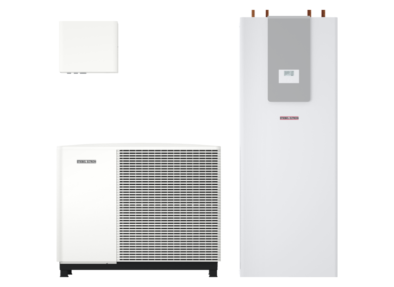 STIEBEL ELTRON Pompes &agrave; chaleur air-eau HPA-O 07.2 W Plus HC 230 + HSBC 300