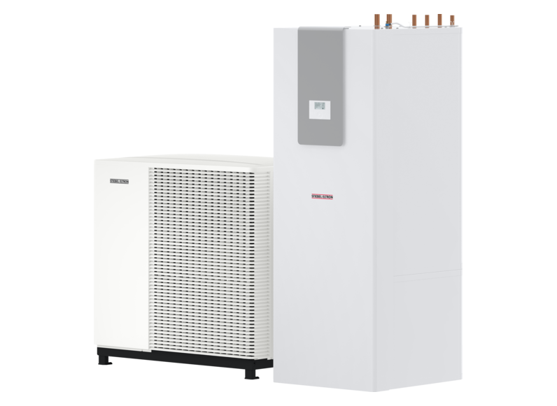 STIEBEL ELTRON Pompes &agrave; chaleur air-eau HPA-O 10.2 W Plus HC 230 + HSBC 200 S