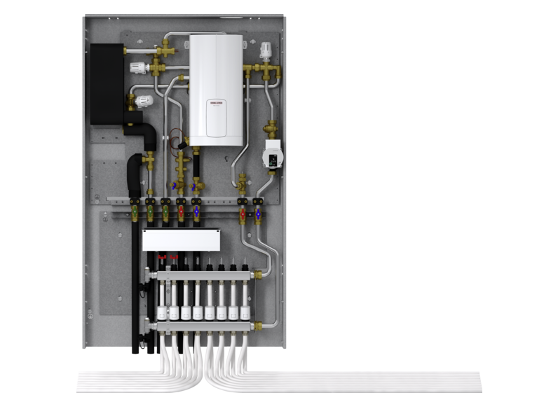 STIEBEL ELTRON Station de transfert eau chaude sanitaire et chauffage avec appoint électrique WS-DUO-T Premium