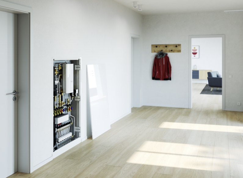 STIEBEL ELTRON Station de transfert eau chaude sanitaire et chauffage avec appoint électrique WS-DUO-T Premium