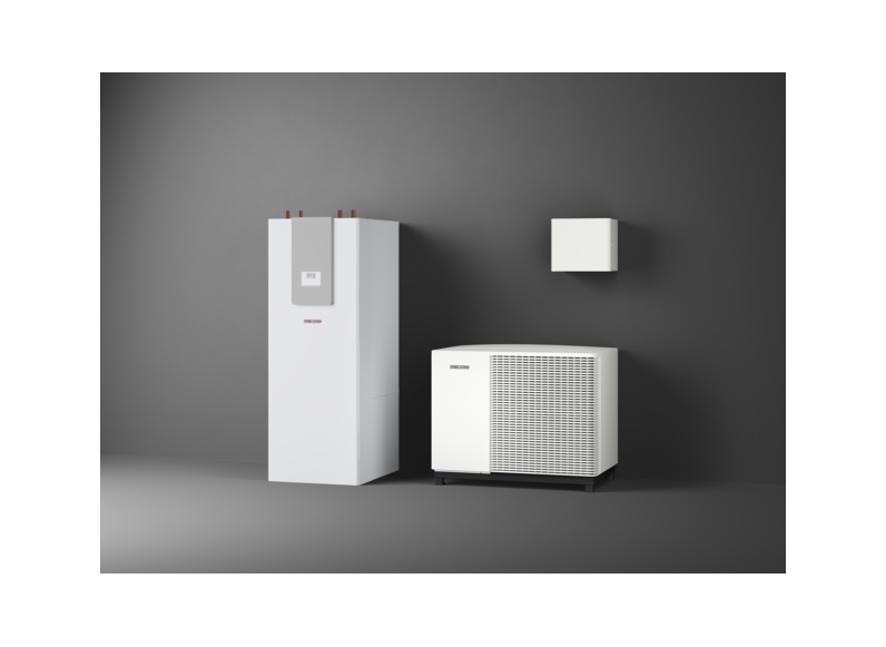 STIEBEL ELTRON Pompes &agrave; chaleur air-eau HPA-O 07.2 W Plus HC 230 + HSBC 300